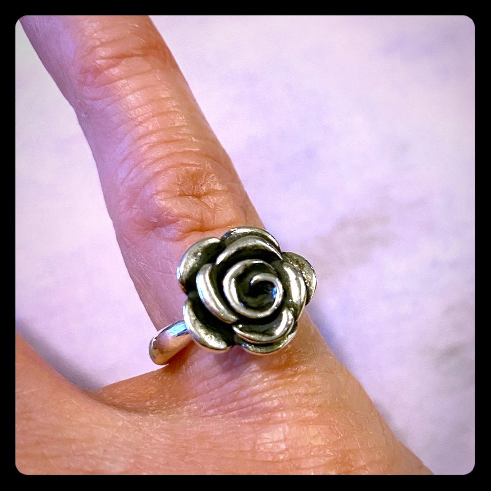 James Avery Rose Blossom Ring size 5
